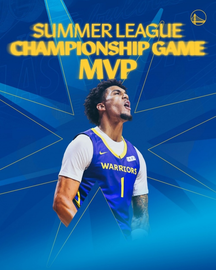 伦德伯格21+10夺夏联MVP，勇士加冕冠军