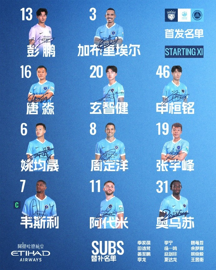 足协杯客战海港，深圳新鹏城首发：韦斯利戴袖标，四外援齐出