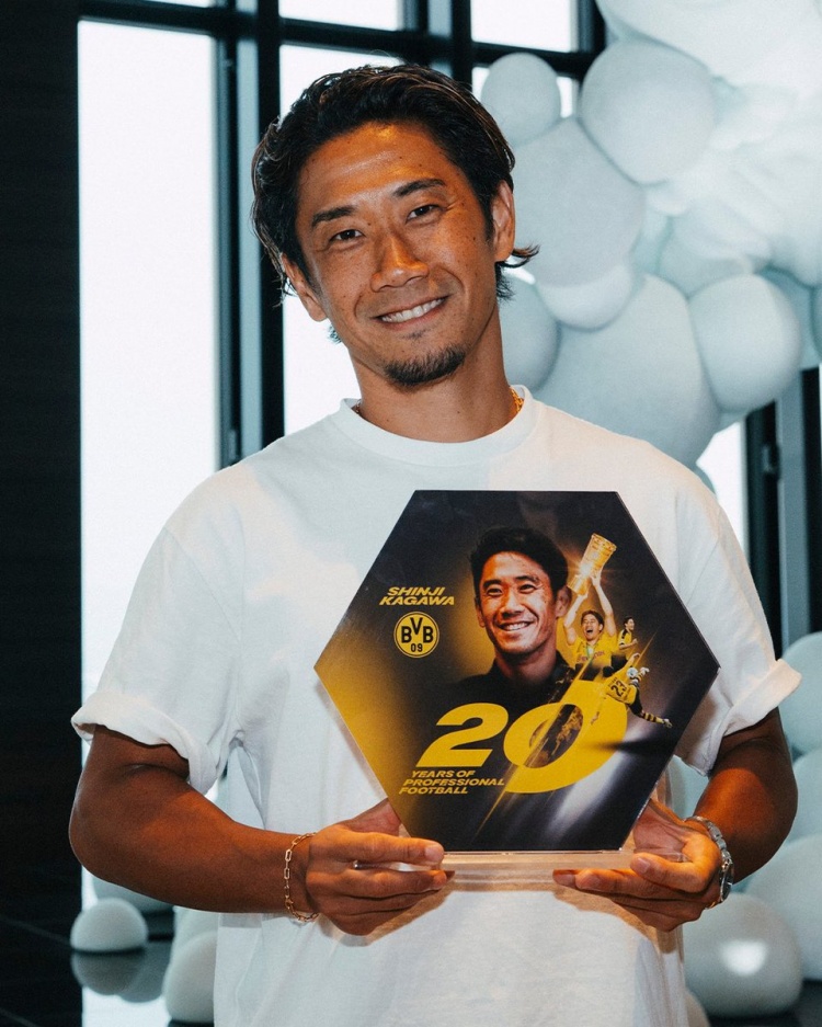 多特日本行邀香川真司任大使,俱乐部致敬其20年职业生涯